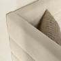 Beige Velvet Ribbed Day Bed with Trundle - Newton