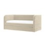 Beige Velvet Ribbed Day Bed with Trundle - Newton