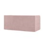 Pink Velvet Ribbed Day Bed with Trundle - Newton