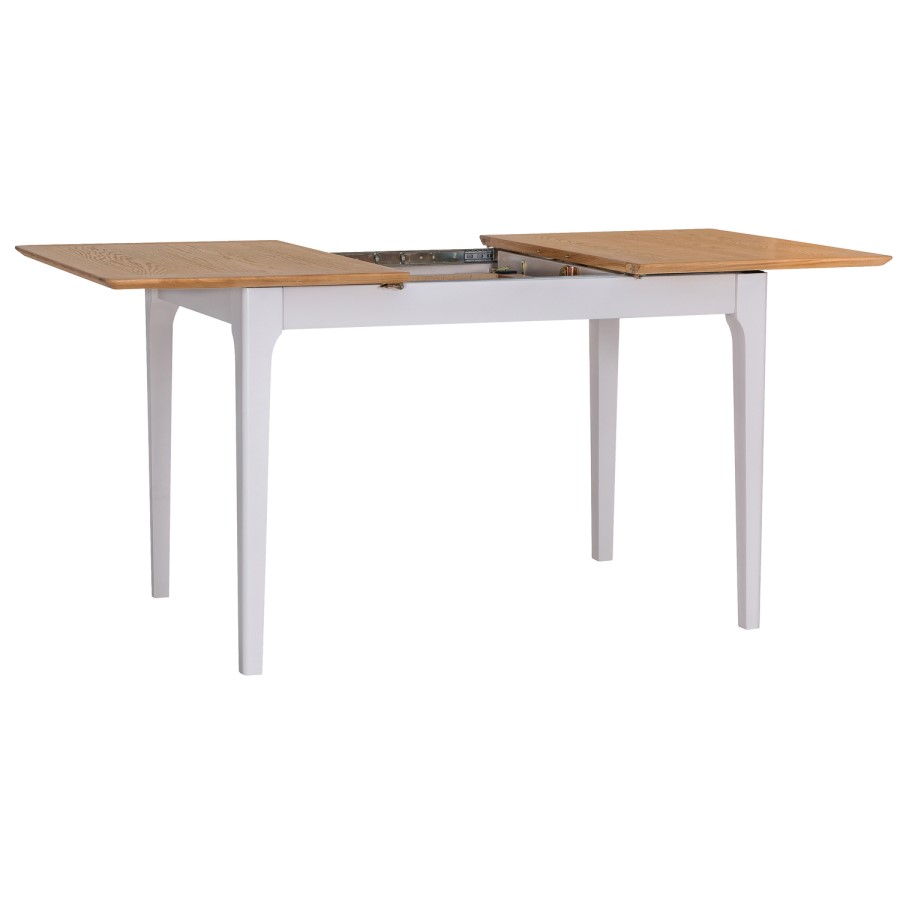 Keswick 1.2m Butterfly Extendable Dining Table in Grey and Oak