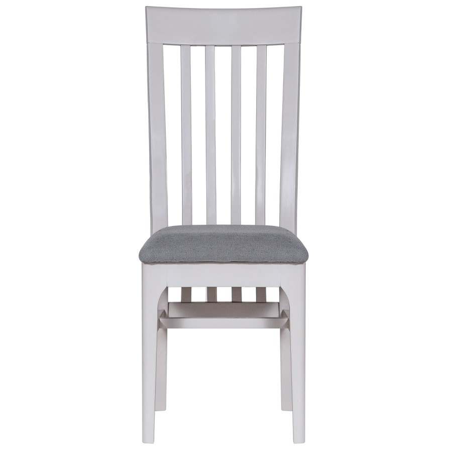 Keswick Pair of Grey Slat Back Chairs 
