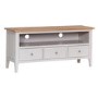 Keswick Large TV Cabinet in Grey and Oak - TV's up to 55"