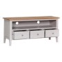 Keswick Large TV Cabinet in Grey and Oak - TV's up to 55"