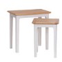 Keswick Nest of 2 Tables in Grey and Oak