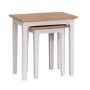 Keswick Nest of 2 Tables in Grey and Oak