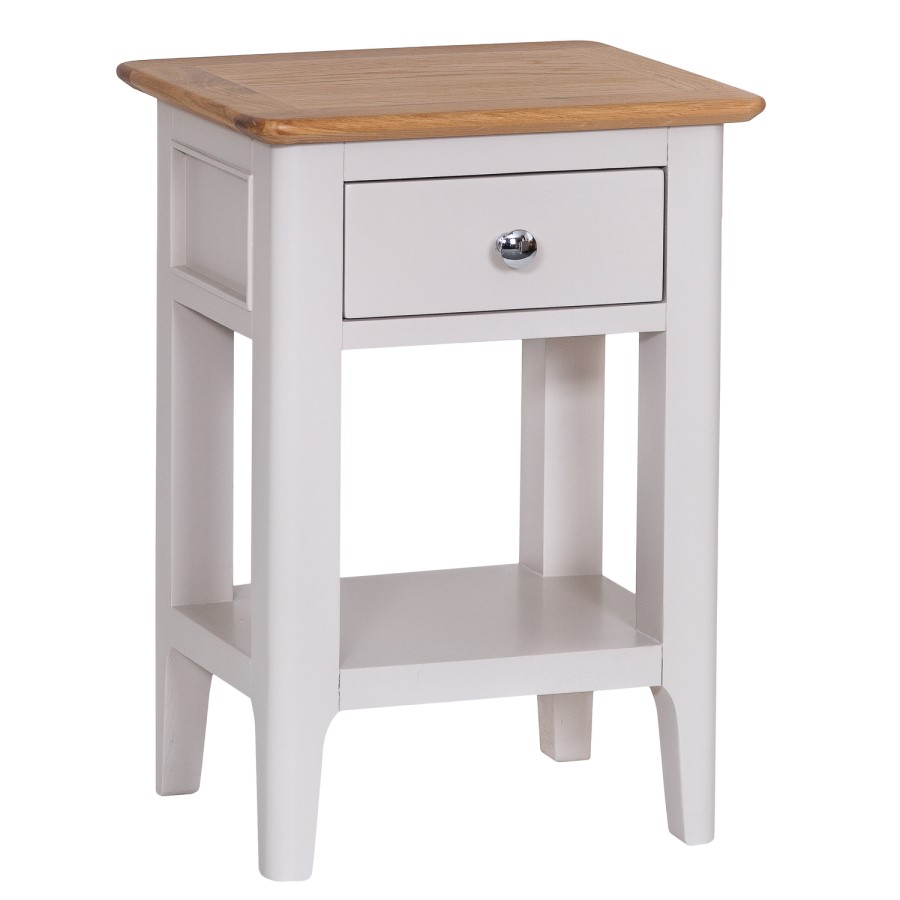 Keswick Side Table in Grey and Oak