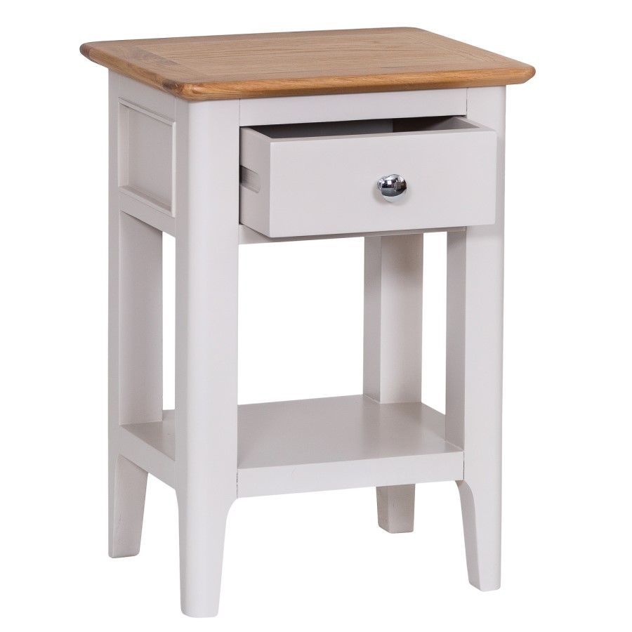 Keswick Side Table in Grey and Oak