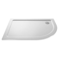 1000x900mm Low Profile Left Hand Offset Quadrant Shower Tray - Purity 1000x900mm Low Profile Left Hand Offset Quadrant Shower Tray - Purity