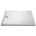 1400x900mm Low Profile Rectangular Walk In Shower Tray with Drying Area - Purity 