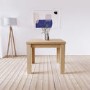 GRADE A2 - Extendable Flip Top Oak Dining Table - Seats 6 - New Town