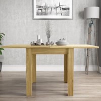 GRADE A1 - New Town Flip Top Oak Dining Table- Farmhouse Style - Seats 4