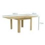 GRADE A1 - New Town Flip Top Oak Dining Table- Farmhouse Style - Seats 4