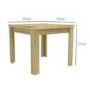 GRADE A1 - New Town Flip Top Oak Dining Table- Farmhouse Style - Seats 4