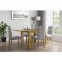 GRADE A1 - New Town Flip Top Oak Dining Table- Farmhouse Style - Seats 4