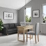 GRADE A2 - New Town Oak Multi-Functional Console Table