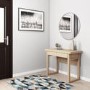 GRADE A2 - New Town Oak Multi-Functional Console Table