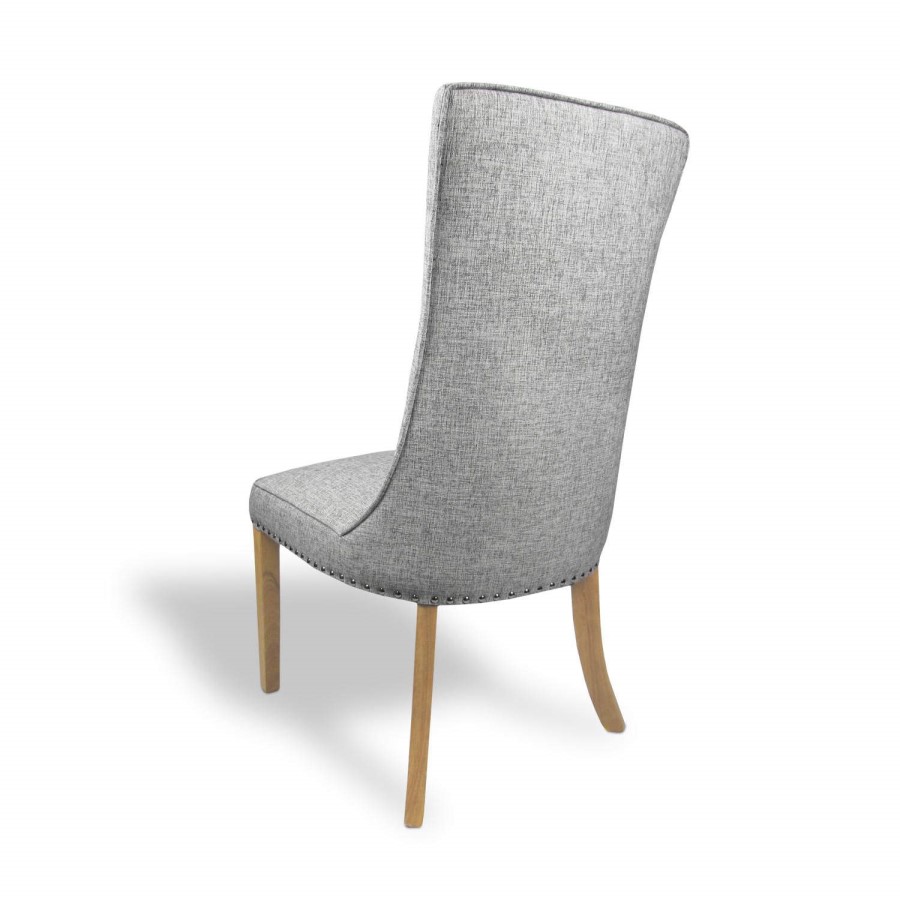 Redmond Grey Weave Fabric Pair of Chairs