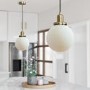 Opal Smooth Glass Ceiling Pendant Light - Salerno