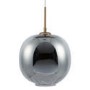 ONLY OPENED - Dark Grey Dimpled Smoked Glass Ceiling Pendant Light - Avellino
