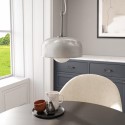 NYM018 Chrome Glass Dome Pendant Ceiling Light - Tivoli