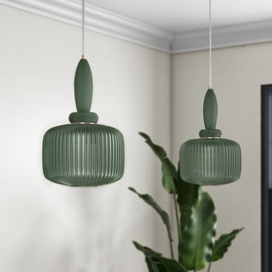 dark green ceiling light