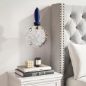 NYM026 Blue Globe Pendant Ceiling Light with Dimpled Glass Effect - Vercelli