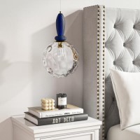 Blue Globe Pendant Ceiling Light with Dimpled Glass Effect - Vercelli Blue Globe Pendant Ceiling Light with Dimpled Glass Effect - Vercelli