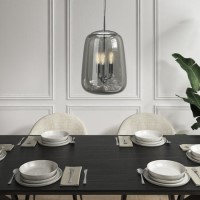 Smoked Glass Pendant Chandelier - Cascina Smoked Glass Pendant Chandelier - Cascina