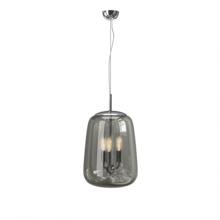 Smoked Glass Pendant Chandelier - Cascina