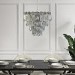 GRADE A2 - 10 Light Smoked Glass Tiered Pendant Chandelier - Forentino