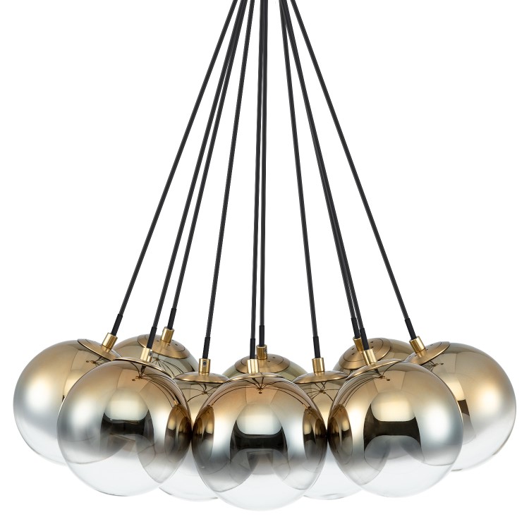 10 Bulb Ball Cluster Pendant- Salerno  