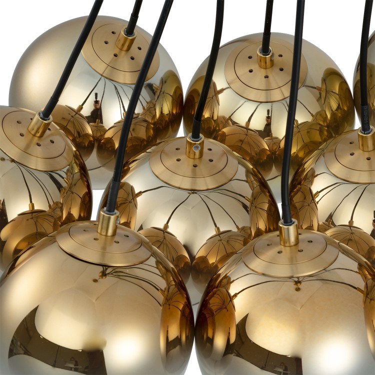 10 Bulb Ball Cluster Pendant- Salerno  