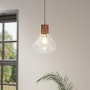 Clear Glass Teardrop Pendant Light-Sorrento