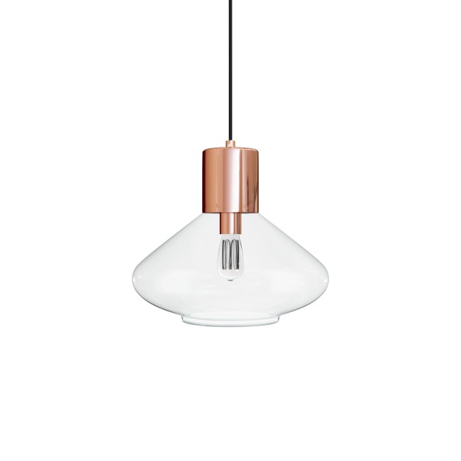 Clear Glass Teardrop Pendant Ceiling Light - Sorrento