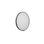 Round Black Heated Bathroom Mirror with Lights 600mm - Nyx