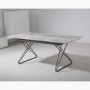 Vida Living Nero Ceramic Marble Extendable Dining Table Top