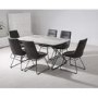 Vida Living Nero Ceramic Marble Extendable Dining Table Top