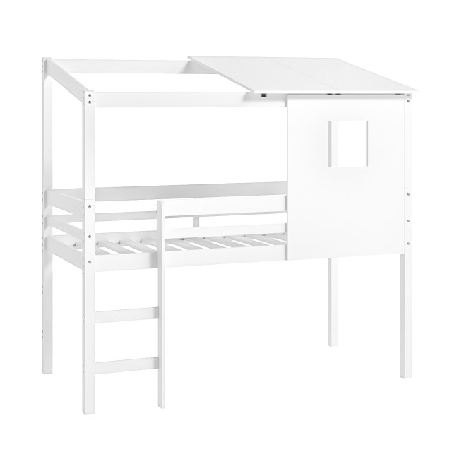 Treehouse Mid Sleeper Cabin Bed in White - Oakley