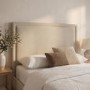 Beige Upholstered King Side Lift Ottoman Bed - Joan