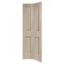 Internal Oak Victorian 4 Panel Bi-Fold Door - Unfinished, 1981 x 686 x 35 mm