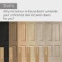 Internal Oak Victorian 4 Panel Bi-Fold Door - Unfinished, 1981 x 686 x 35 mm