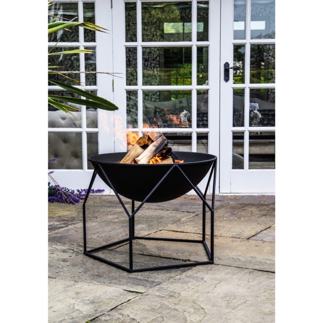 Ivyline Outdoor Buckingham Firebowl Black