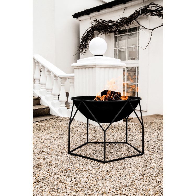 Ivyline Outdoor Buckingham Firebowl Black