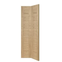Palermo Bi-Fold Internal Oak Door - Unfinished, 1981 x 762 x 35 mm