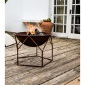 OBFR70 Ivyline Outdoor Buckingham Firebowl Rust