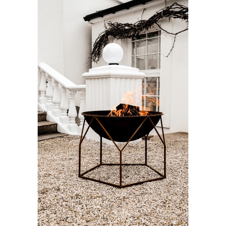 Ivyline Outdoor Buckingham Firebowl Rust