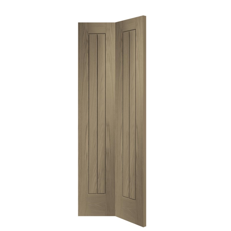 Internal Oak Suffolk Bi-Fold - Unfinished, 1981 x 686 x 35 mm