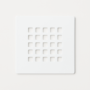 1000x800mm Rectangular Shower Tray with Grate - White Stone Resin Slate Effect - Sileti