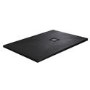 1400x800mm Stone Resin Black Slate Effect  Rectangular Shower Tray with Grate - Sileti