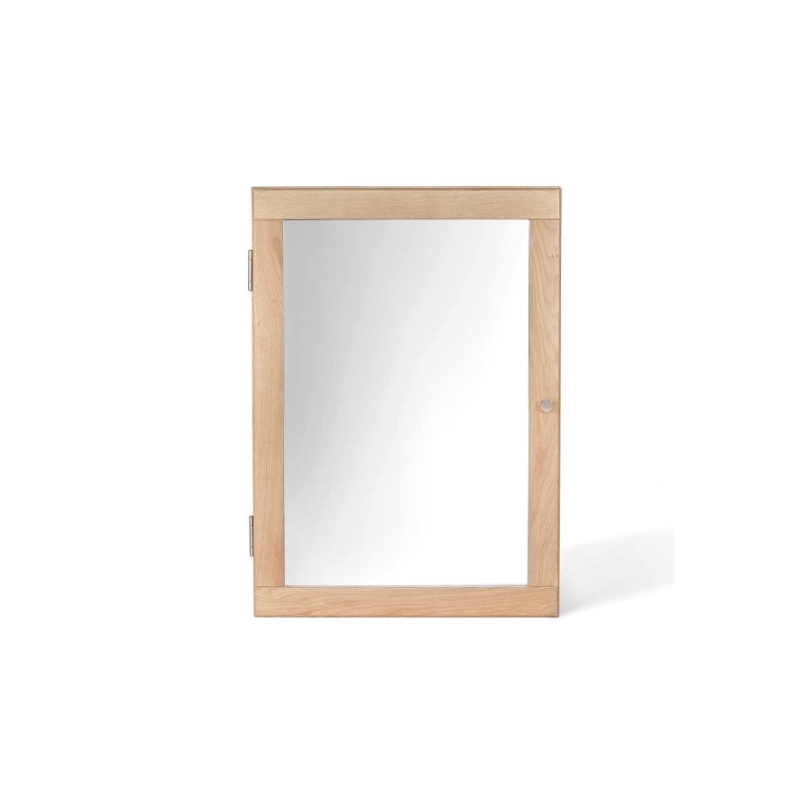 LPD Ocean Oak Effect Mirrored Wall Cabinet